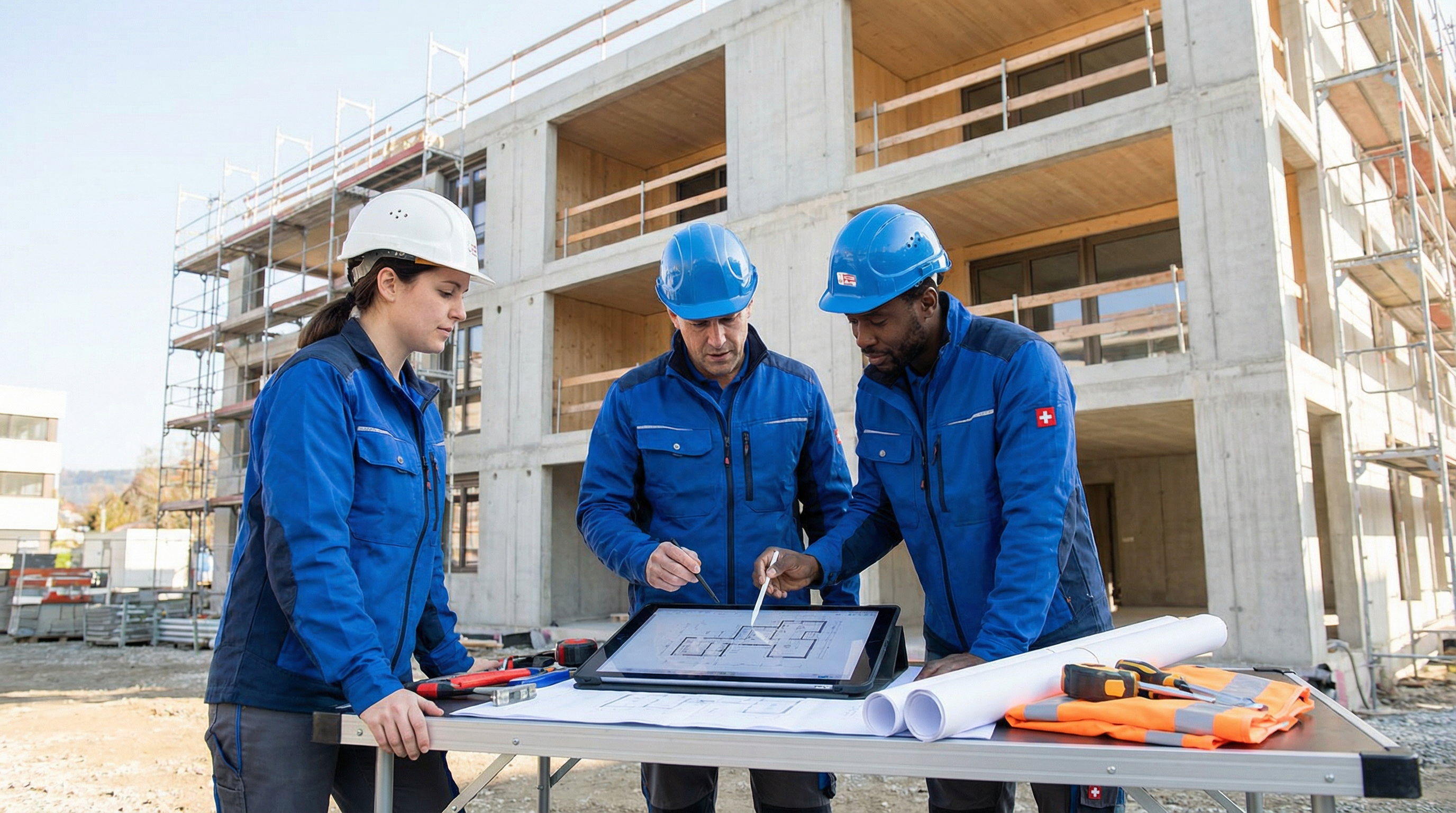 AquaFix Team bei der Arbeit